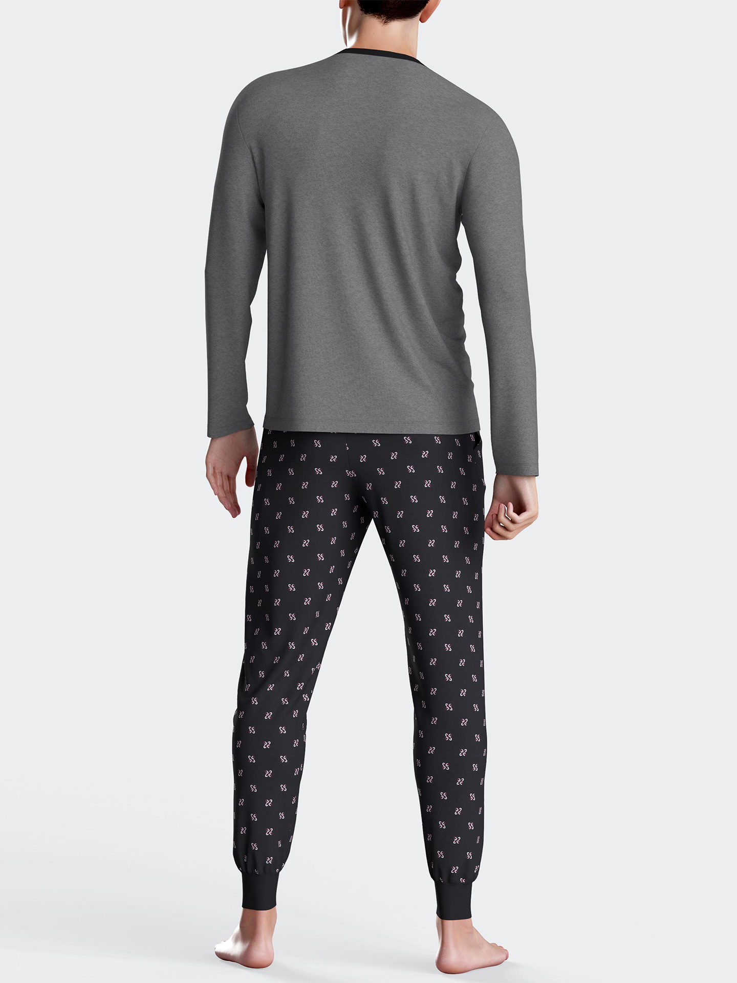 Pijama de Manga Comprida e Calças