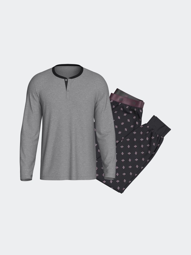 Pijama de Manga Comprida e Calças