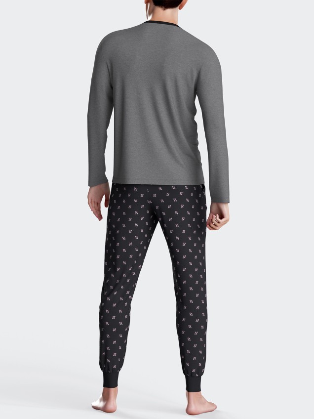 Pijama de Manga Comprida e Calças