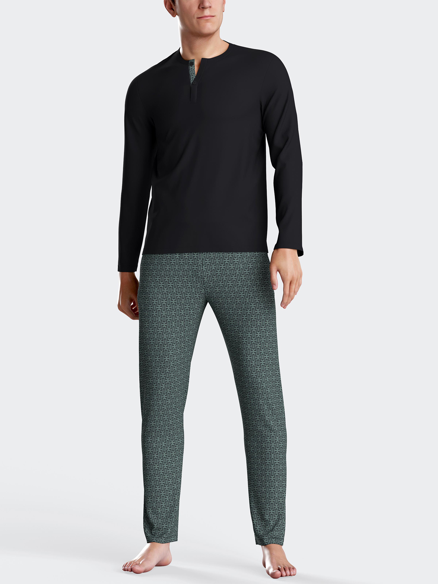 Pijama de Manga Comprida e Calças