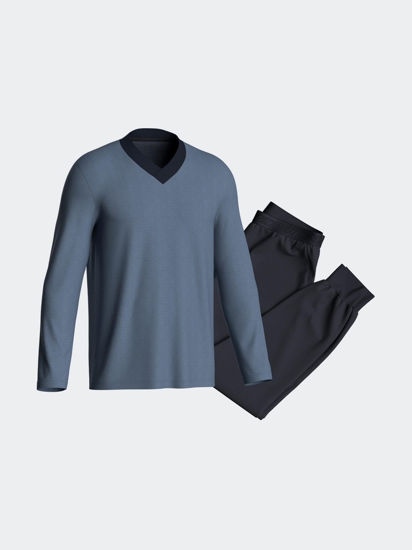 Pijama de Manga Comprida e Calças