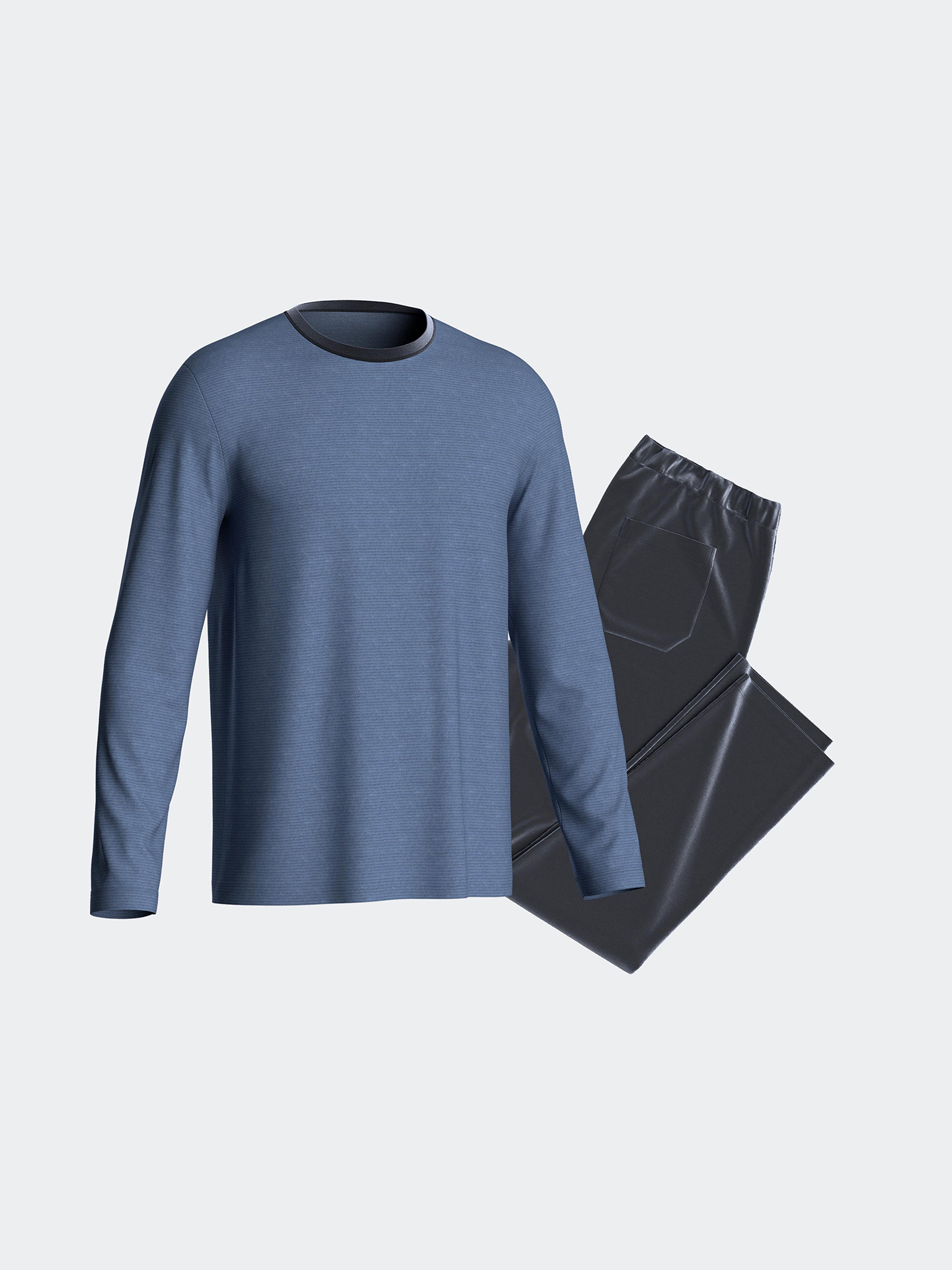 Pijama de Manga Comprida e Calças