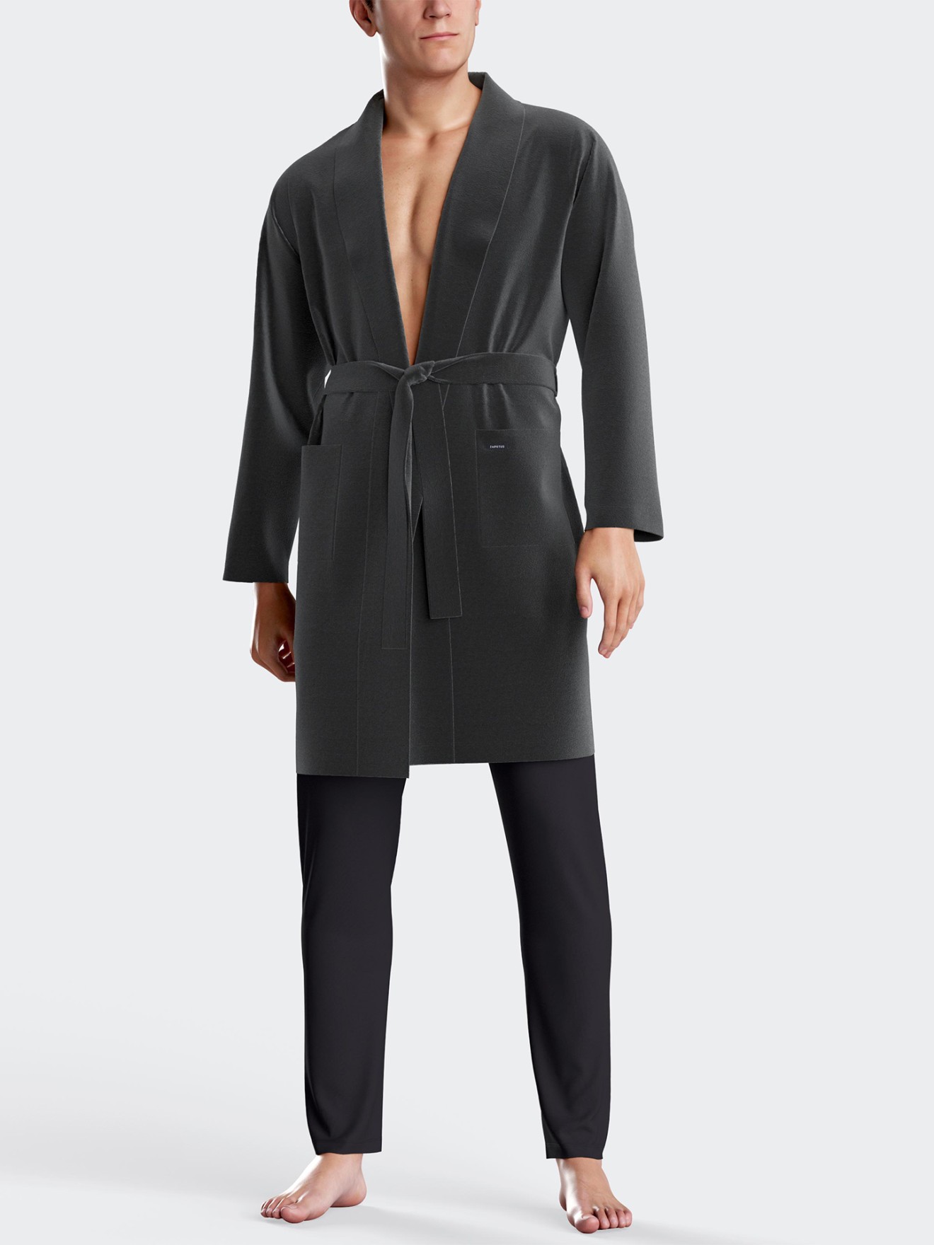 Roup�o com Cinto e Bolsos