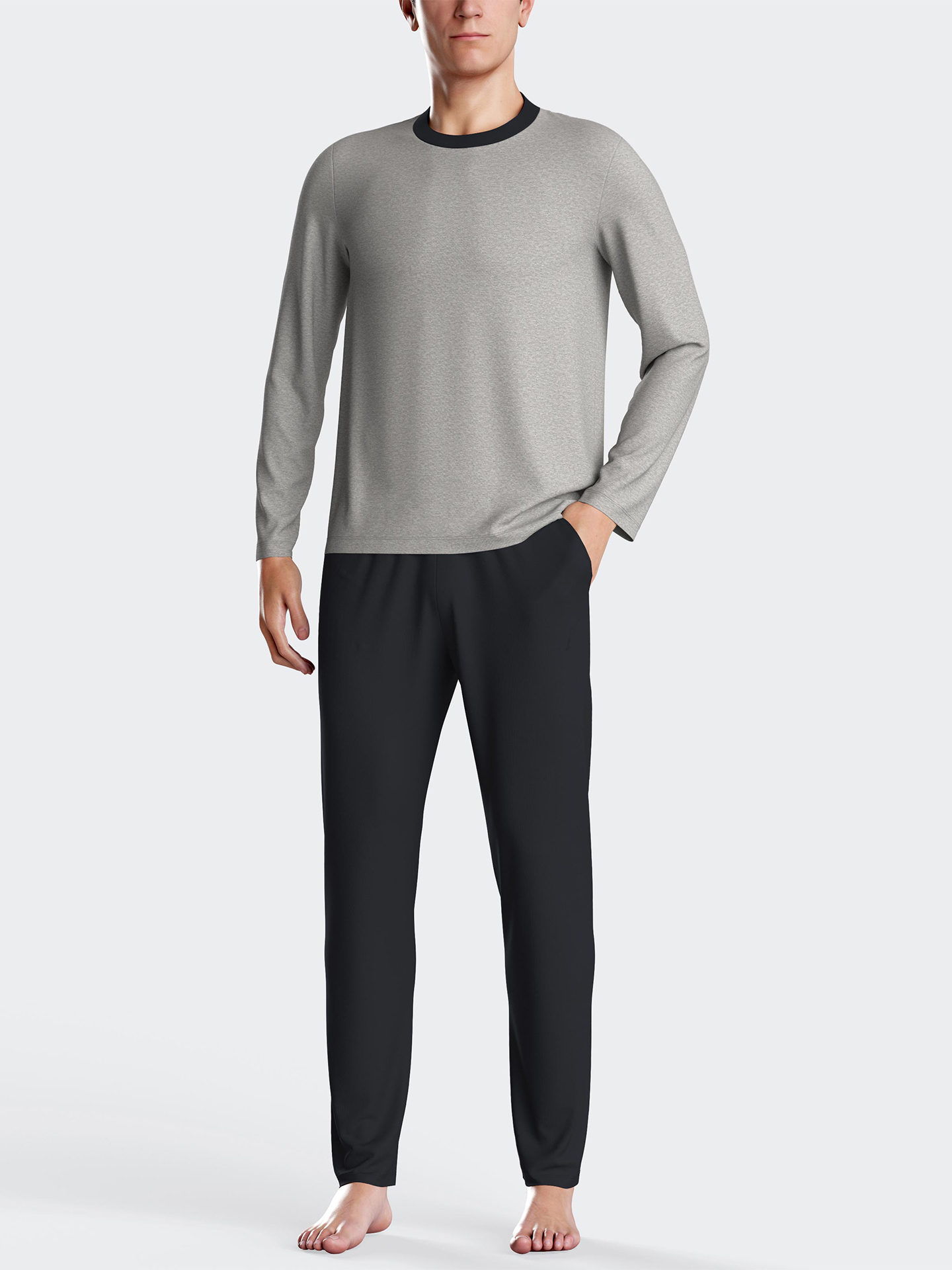 Pijama de Manga Comprida e Calças