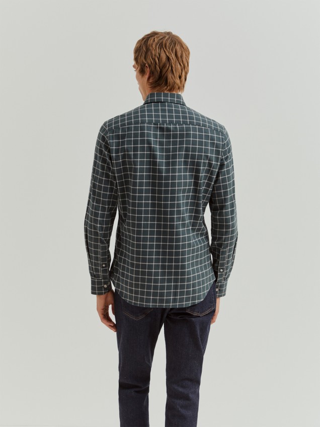 Camisa com Padrão Xadrez