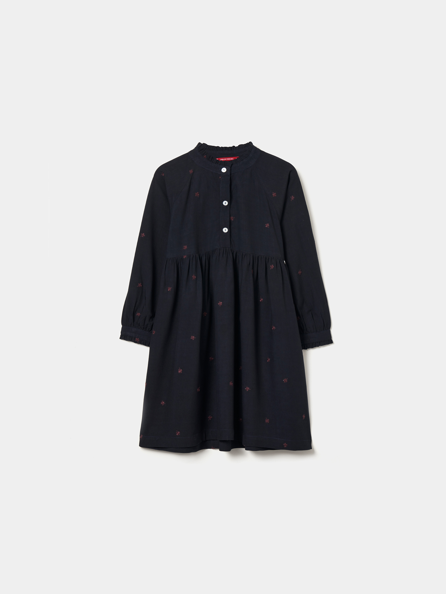 Vestido com Padrão de Trevos