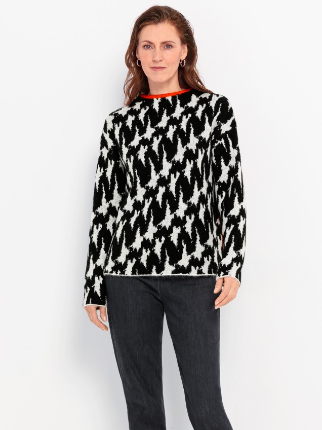 Camisola de Malha com Padrão Remis