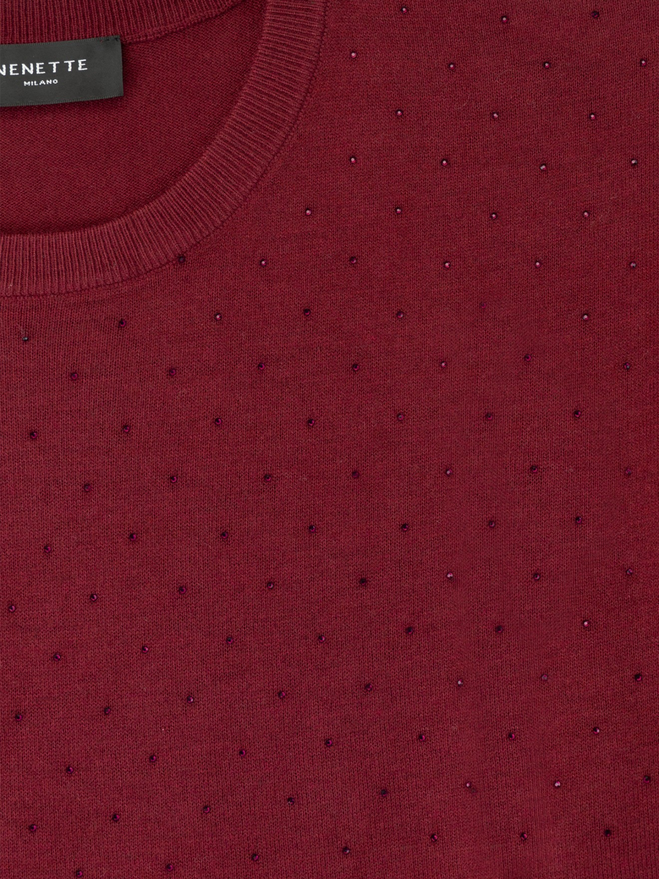Camisola de Malha com Aplicaes de Strass