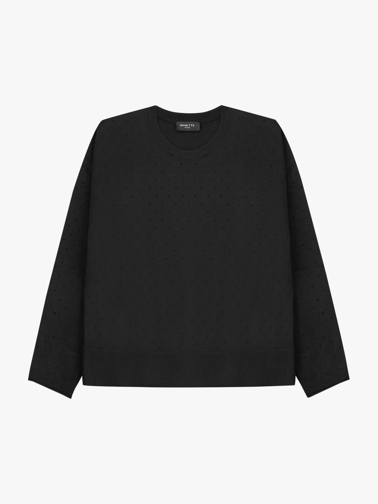 Camisola de Malha com Aplicaes de Strass