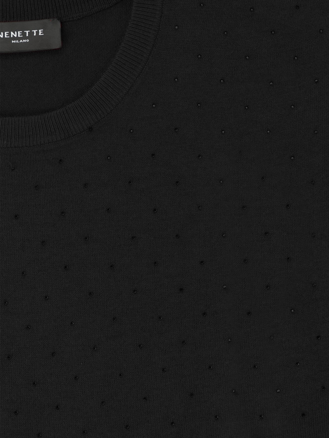 Camisola de Malha com Aplicaes de Strass