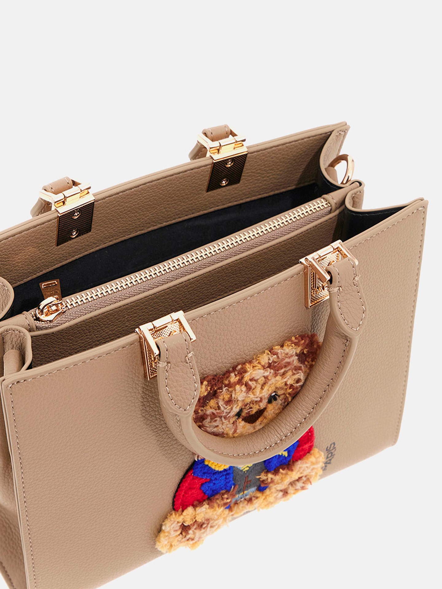 Tote Bag com Aplique de Urso