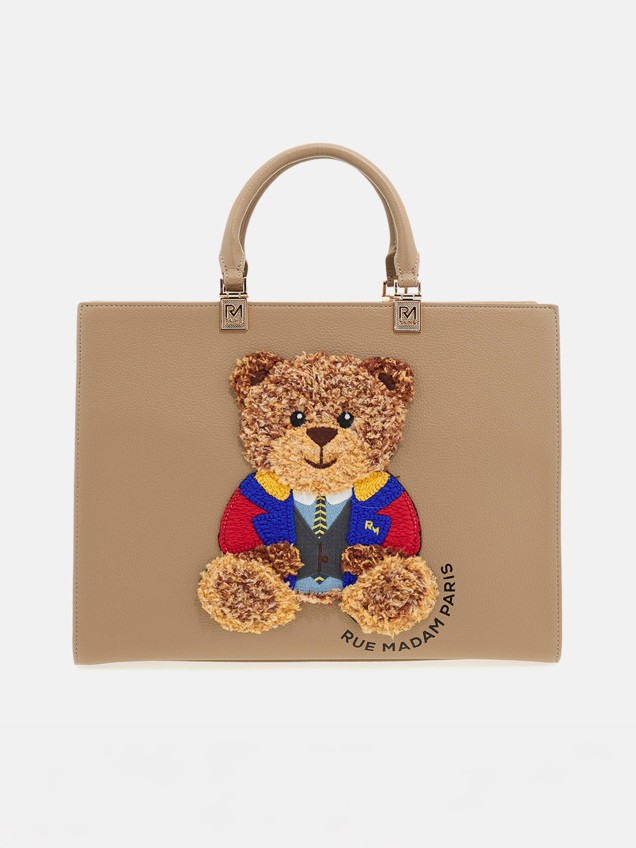 Mala de Mo com Aplique de Urso