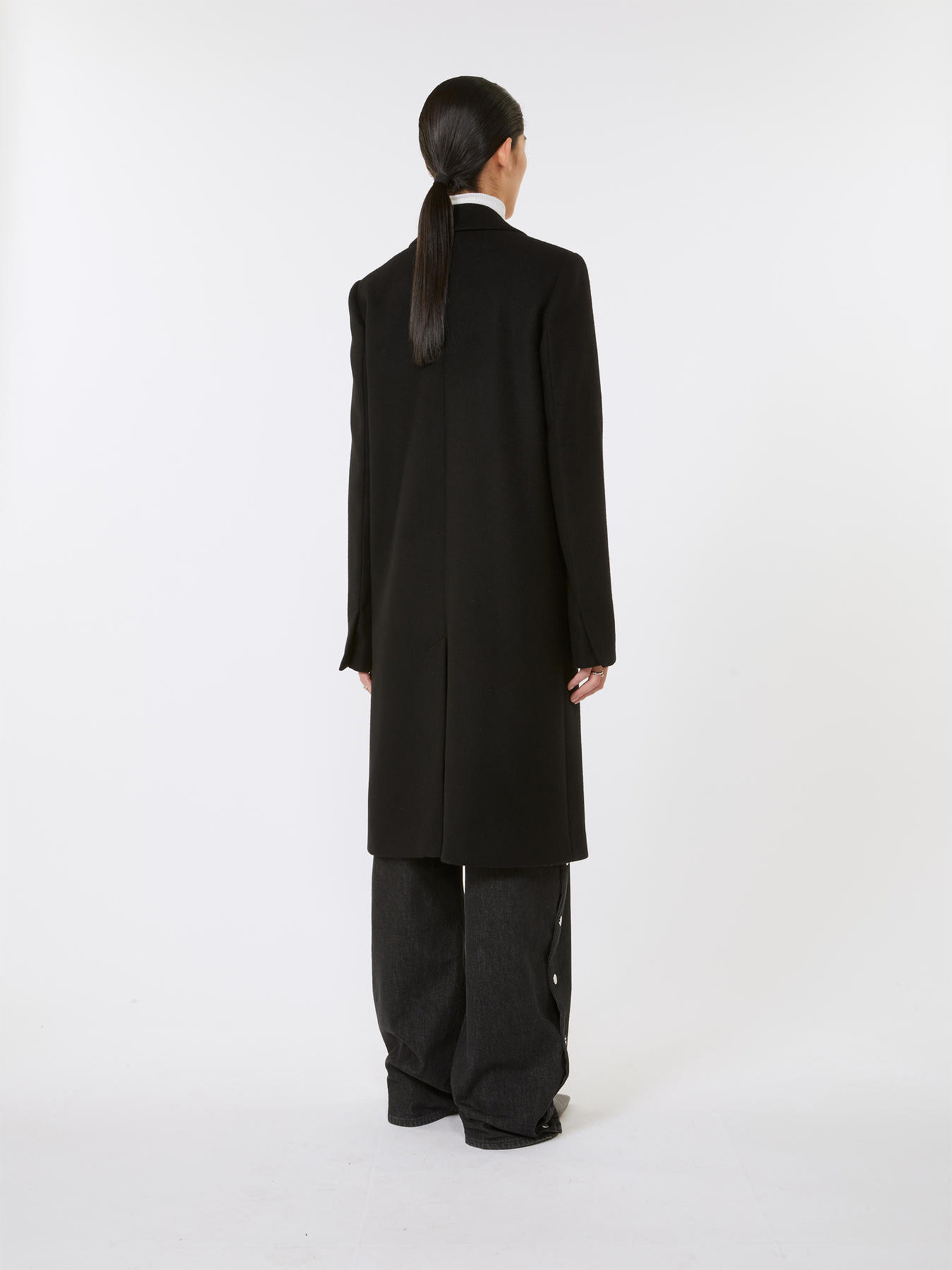 Casaco Comprido em Lã Ala