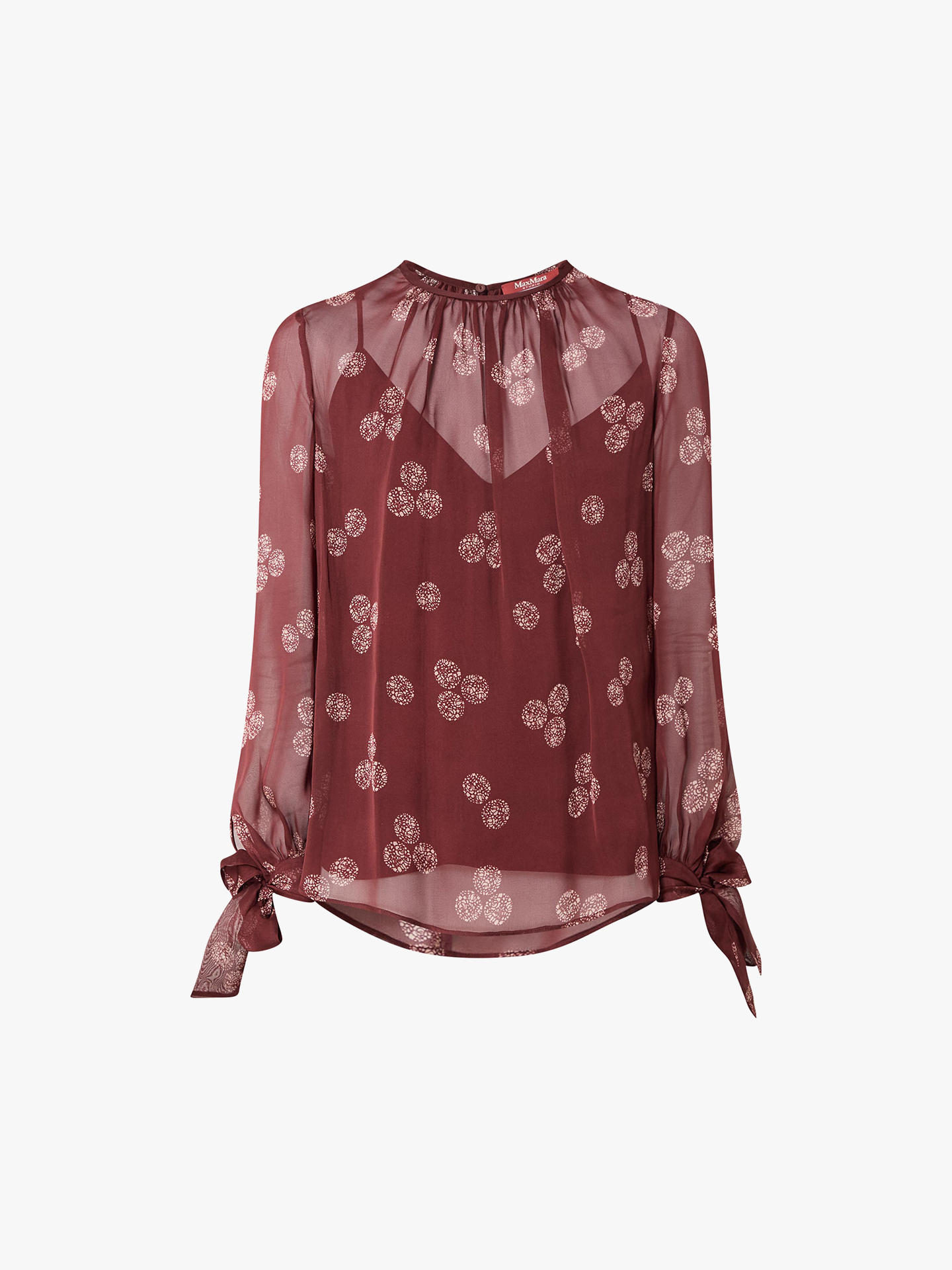 Blusa em Seda Chiffon Fabia