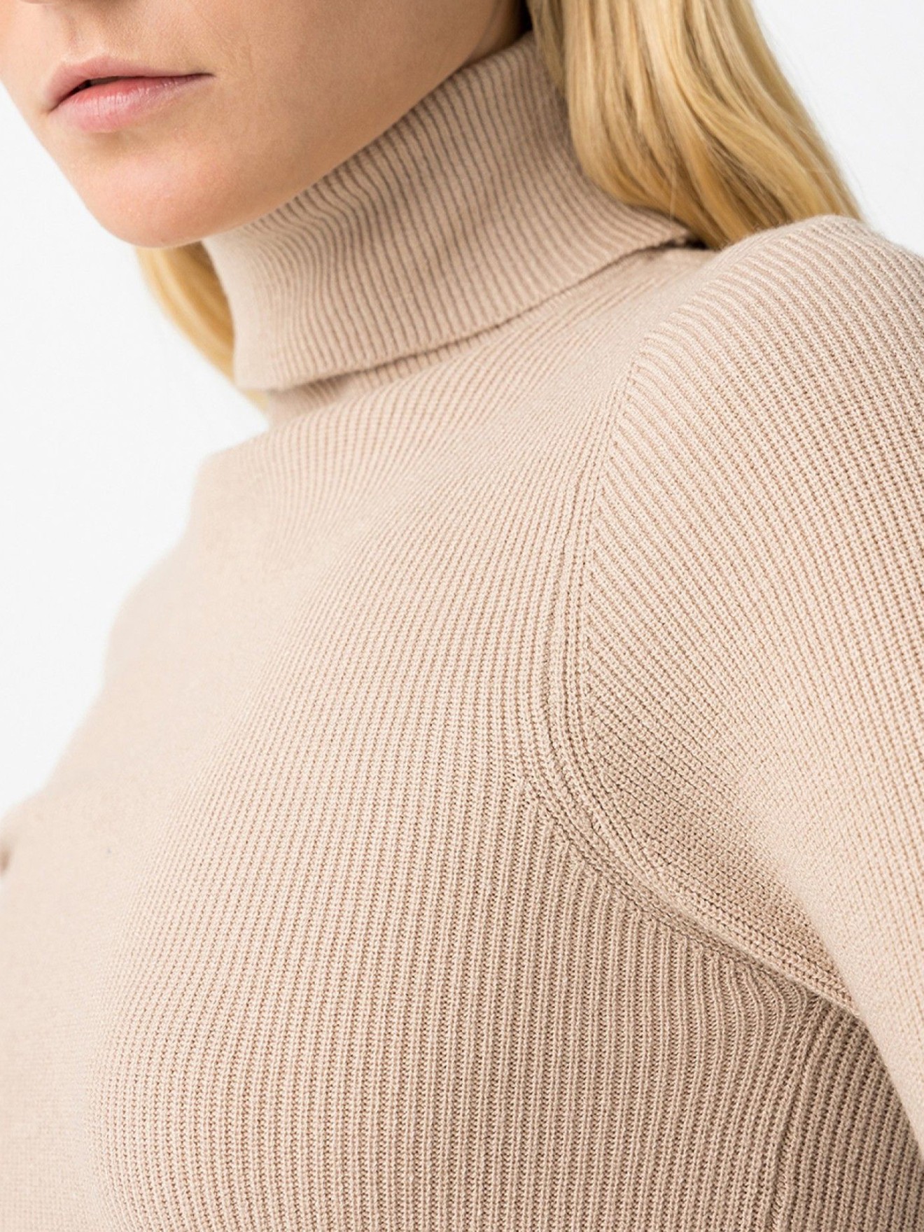 Camisola de Malha com Gola Alta Onix