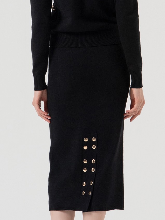 Saia Midi em Tricot