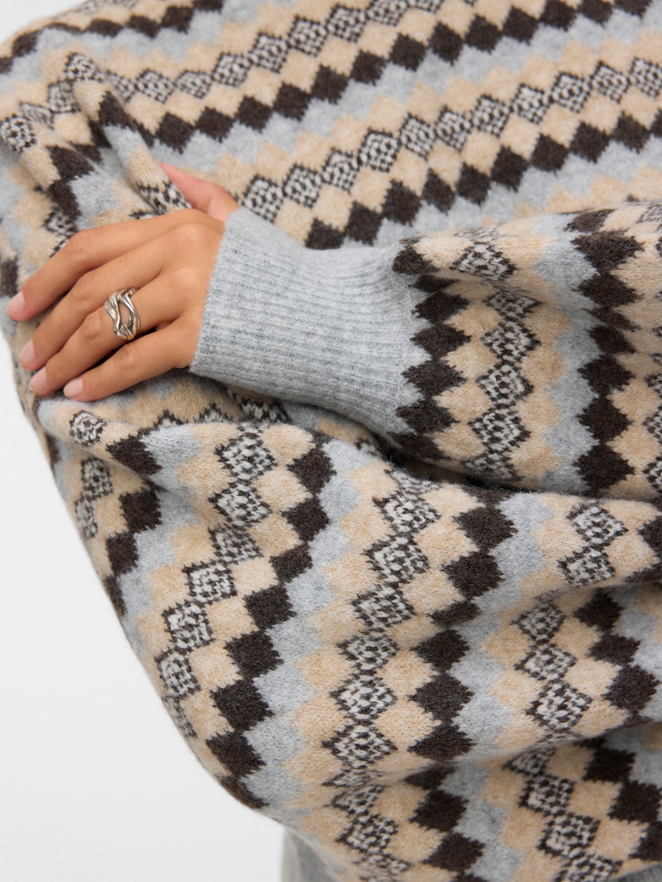 Camisola de Malha de Gola Alta