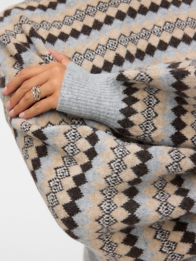 Camisola de Malha de Gola Alta