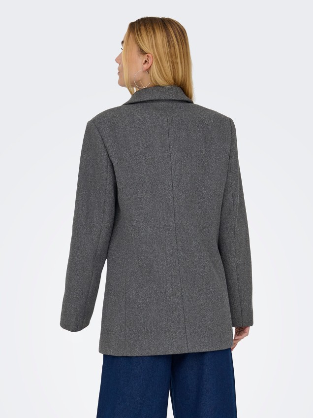 Blazer com Gola de Lapela