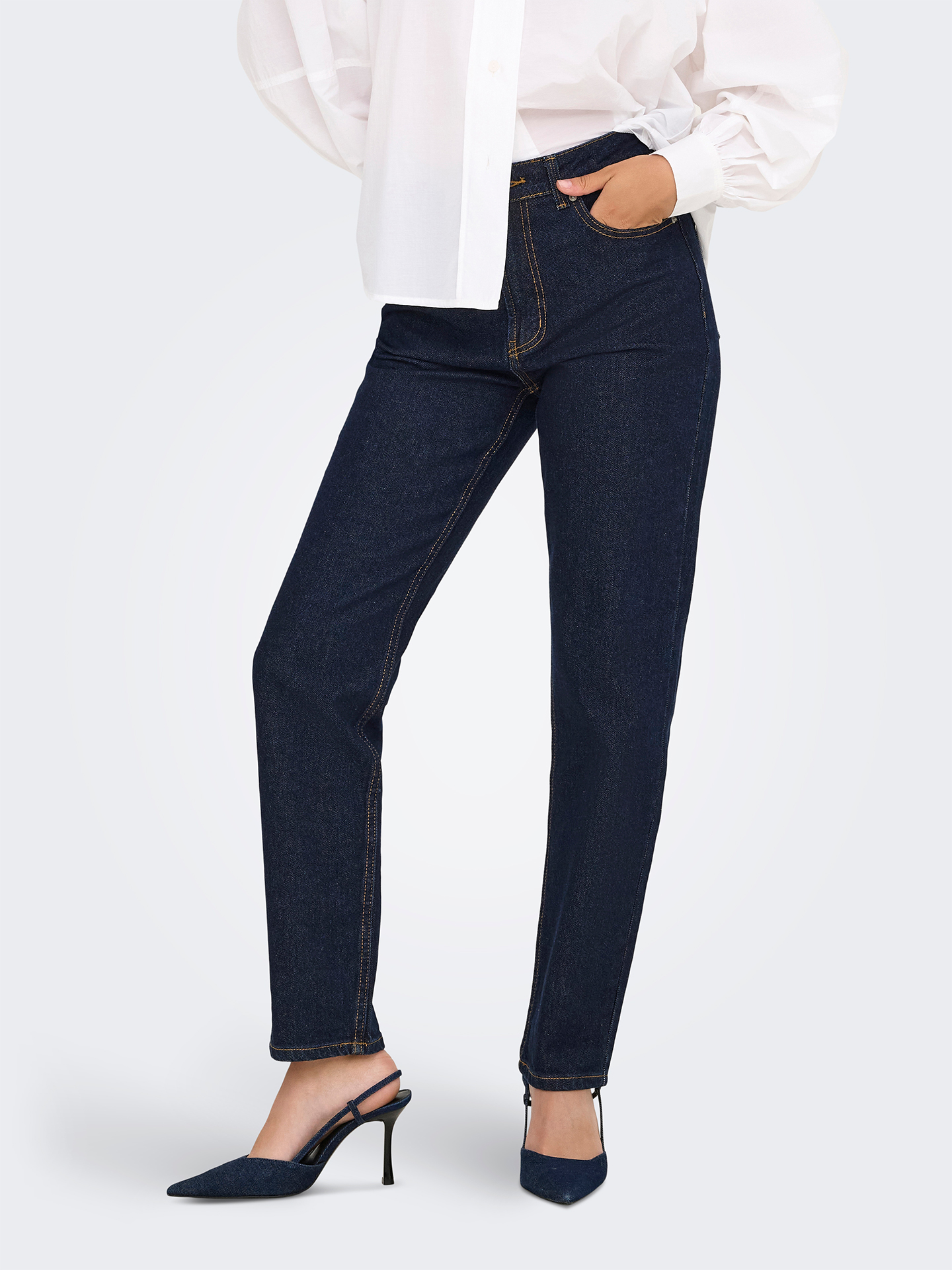 Calças de Ganga Straight Fit