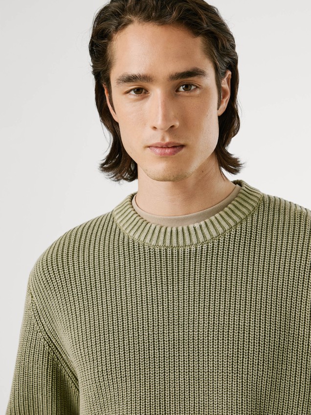 Camisola de Malha Canelada