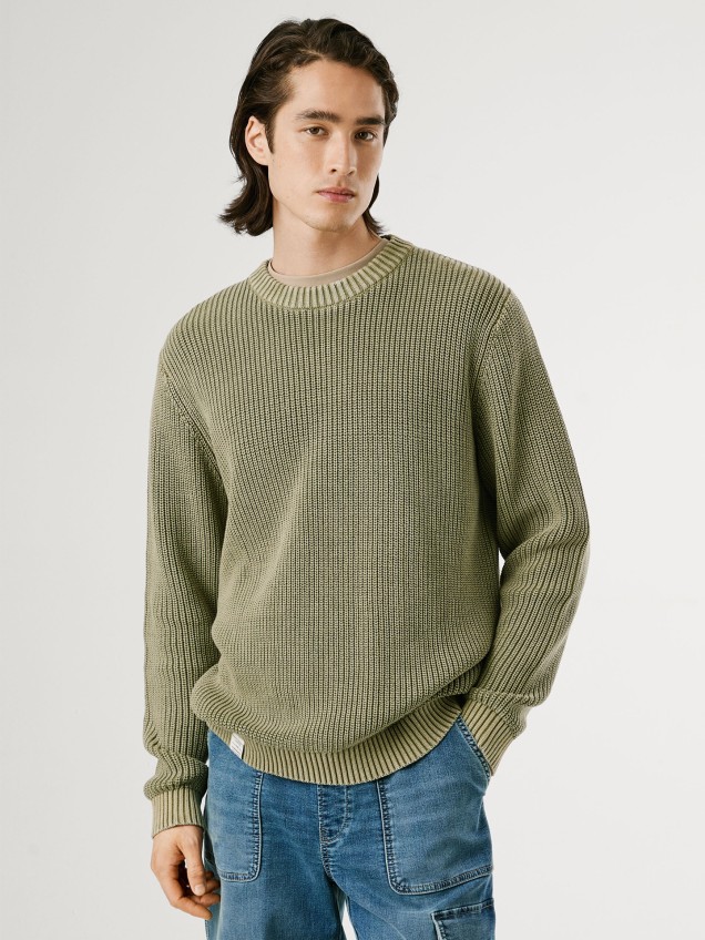 Camisola de Malha Canelada