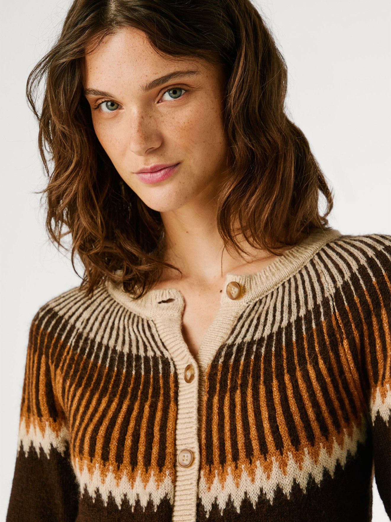 Casaco de Malha Fairisle