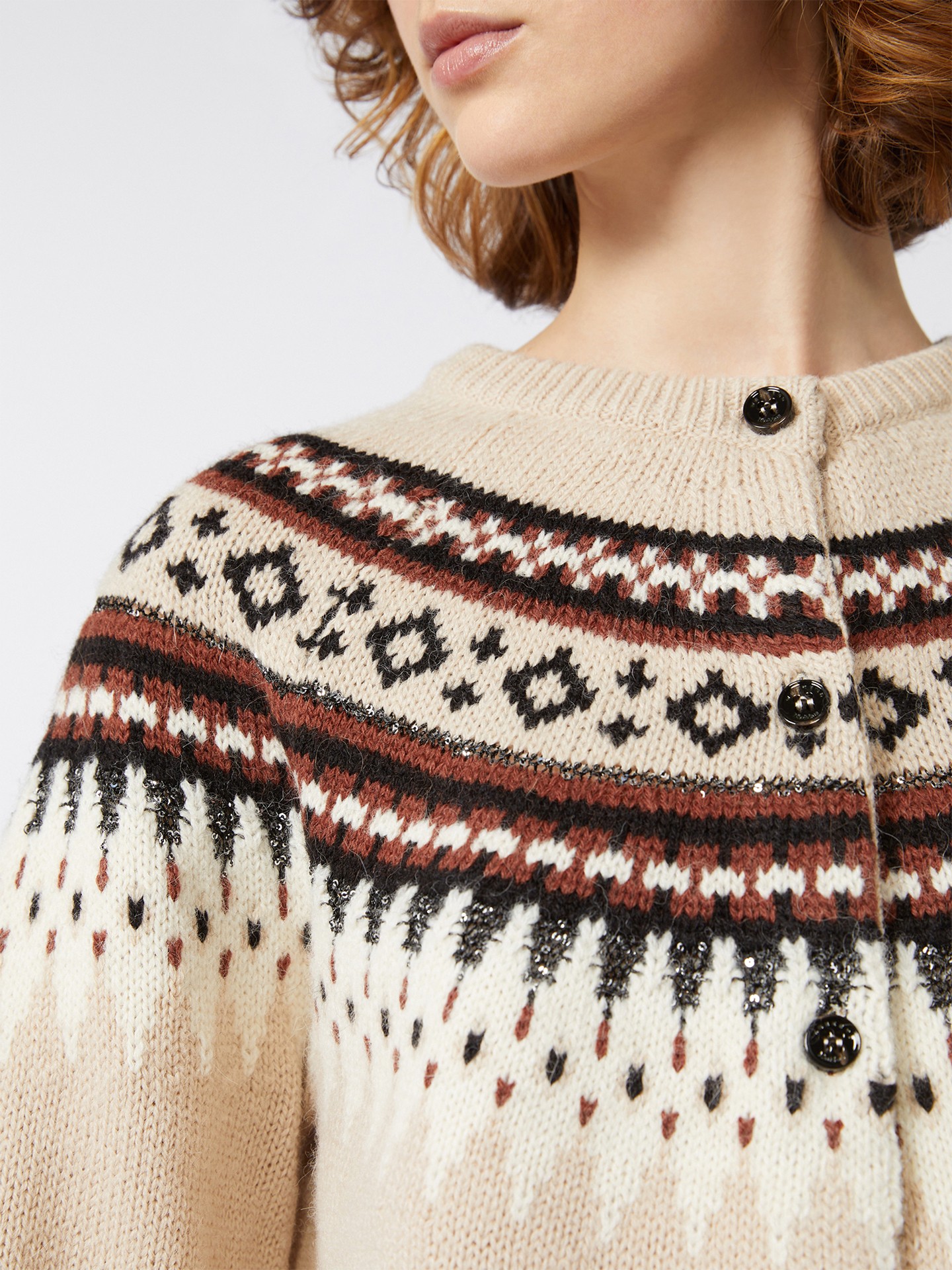 Casaco de Malha com Padrão Cabiria1234