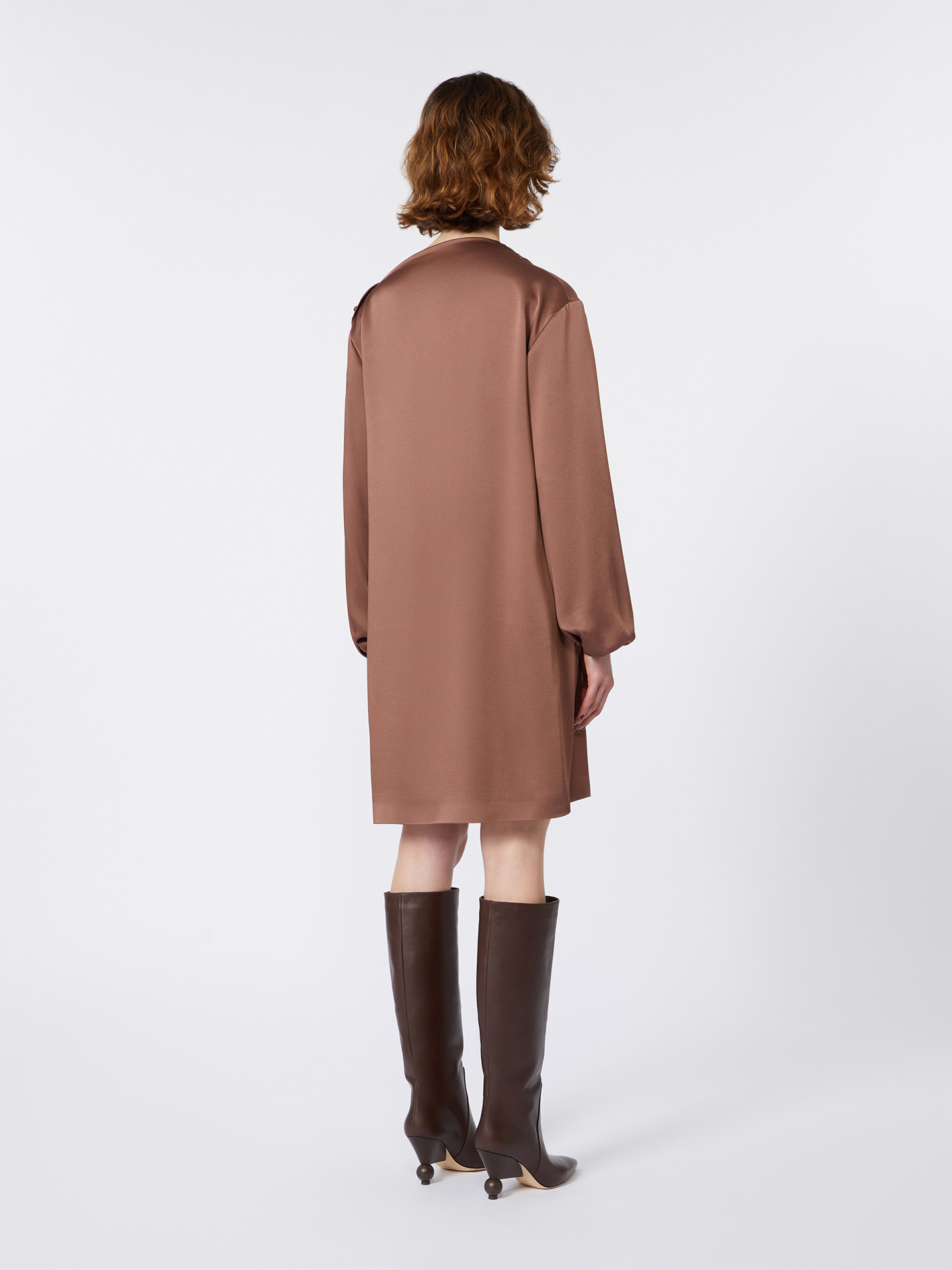 Vestido Curto Acetinado Cabina1234