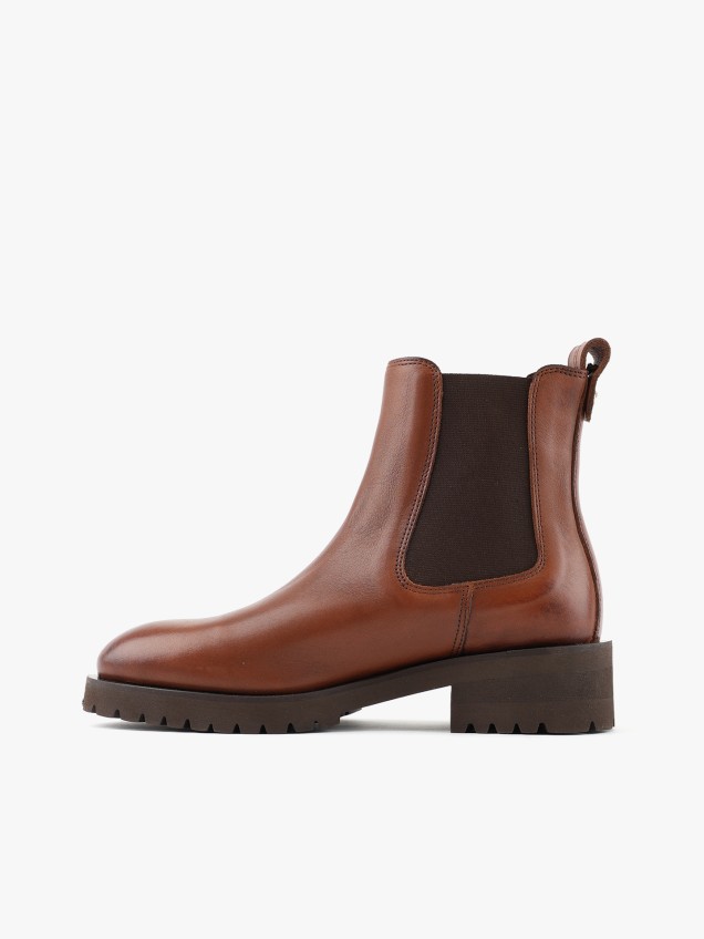 Botas Chelsea em Pele