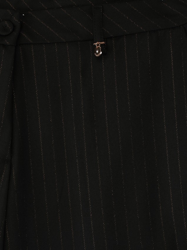 Calças Palazzo com Riscas