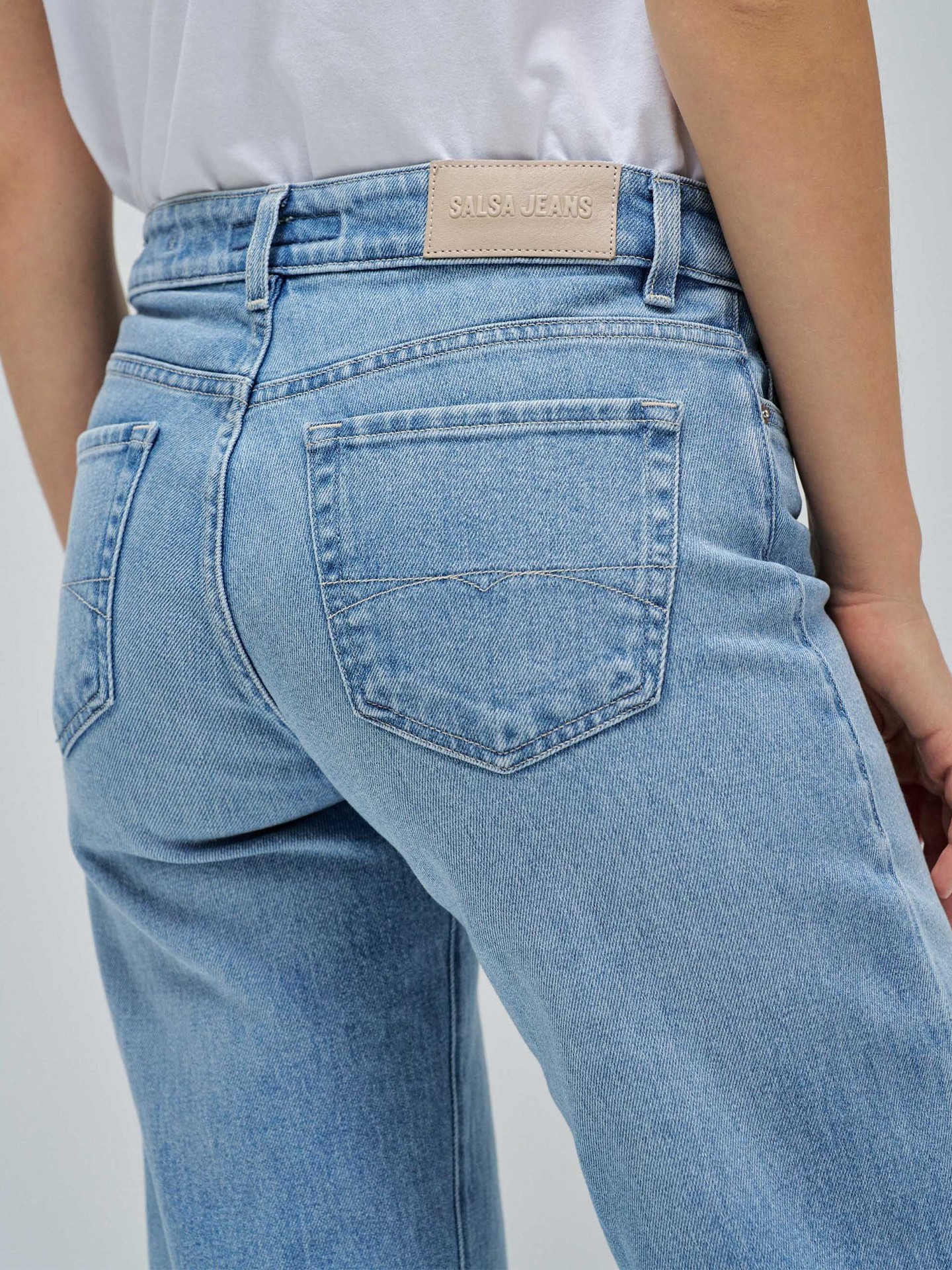 Calças de Ganga Salsa Low Rise Straight