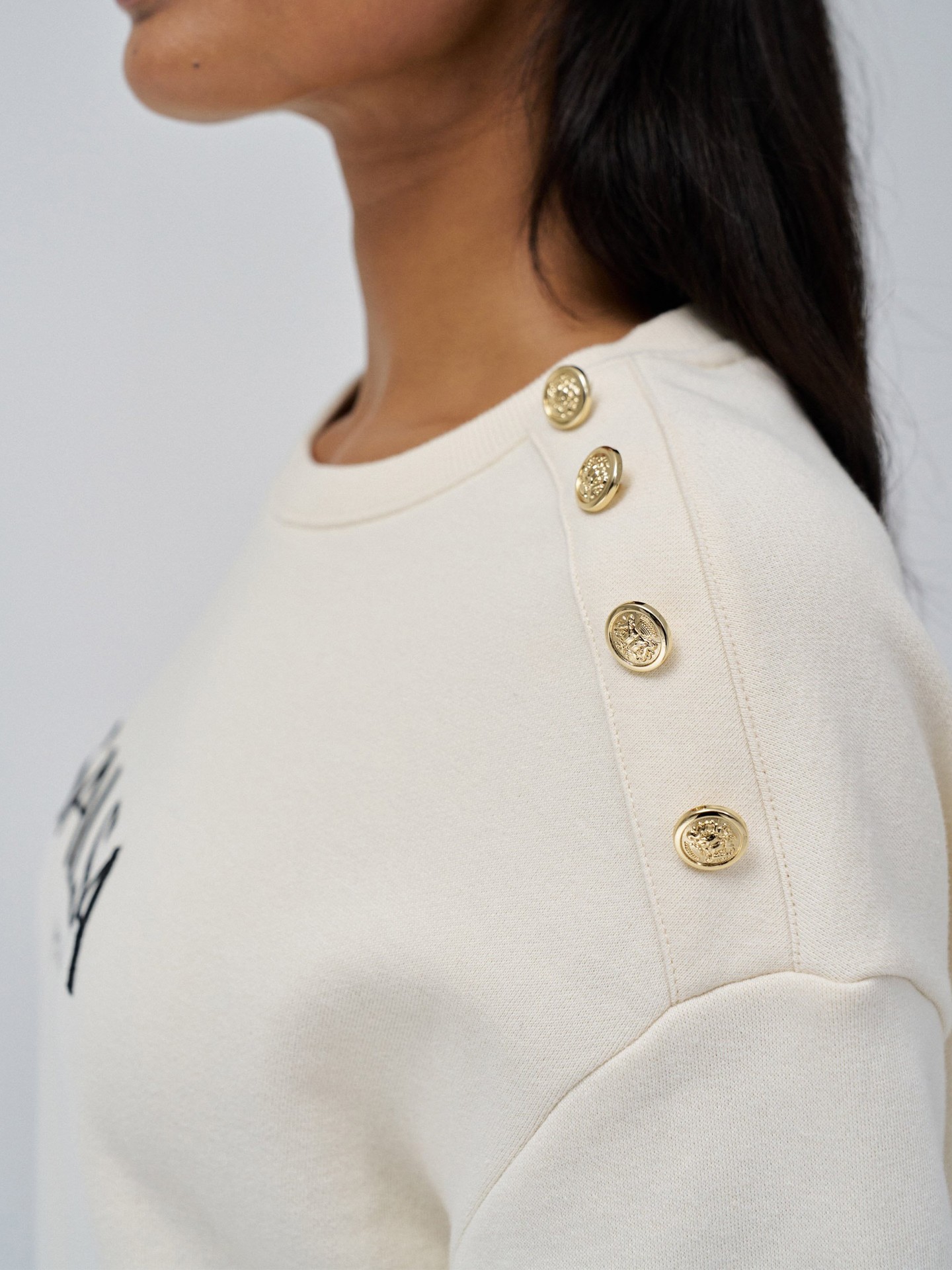 Camisola de Felpa com Bordado