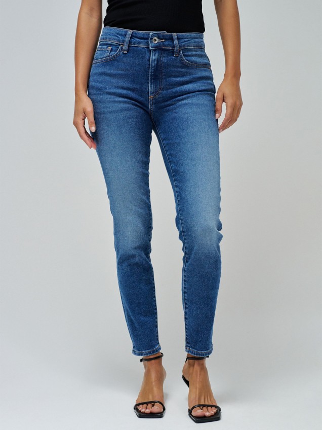 Calças de Ganga Destiny Push Up Skinny Cropped