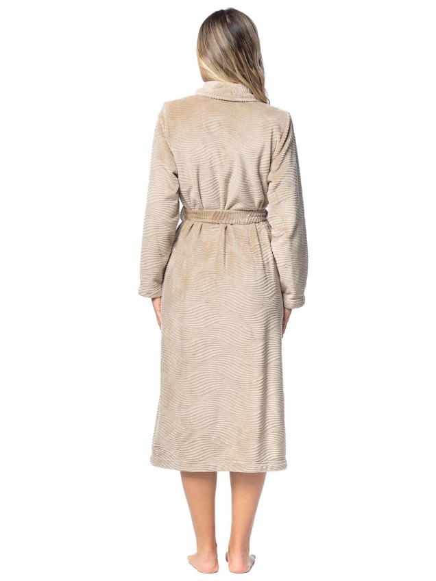 Roupão com Cinto e Gola Xale