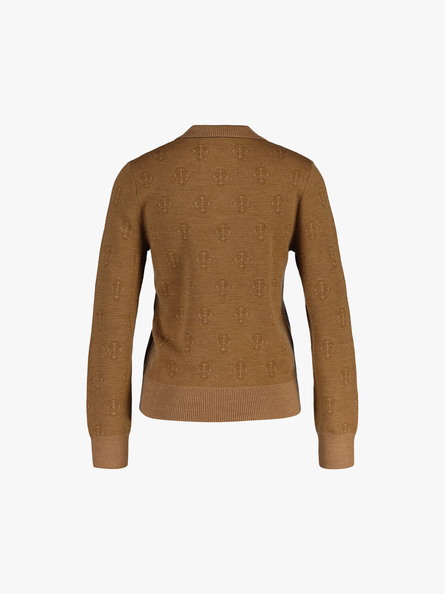 Polo de Malha com Padrão Monograma