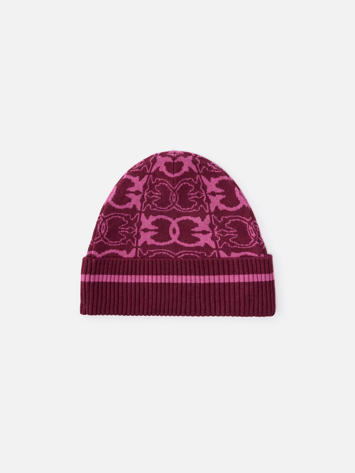 Gorro com Padrão Jacquard