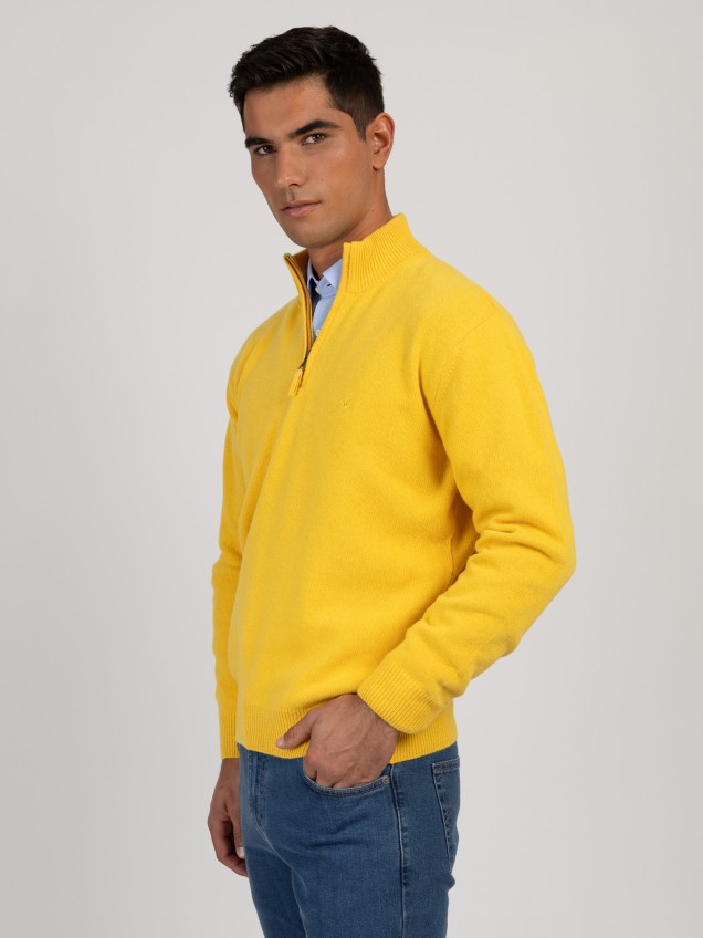 Camisola de Malha com Gola Alta