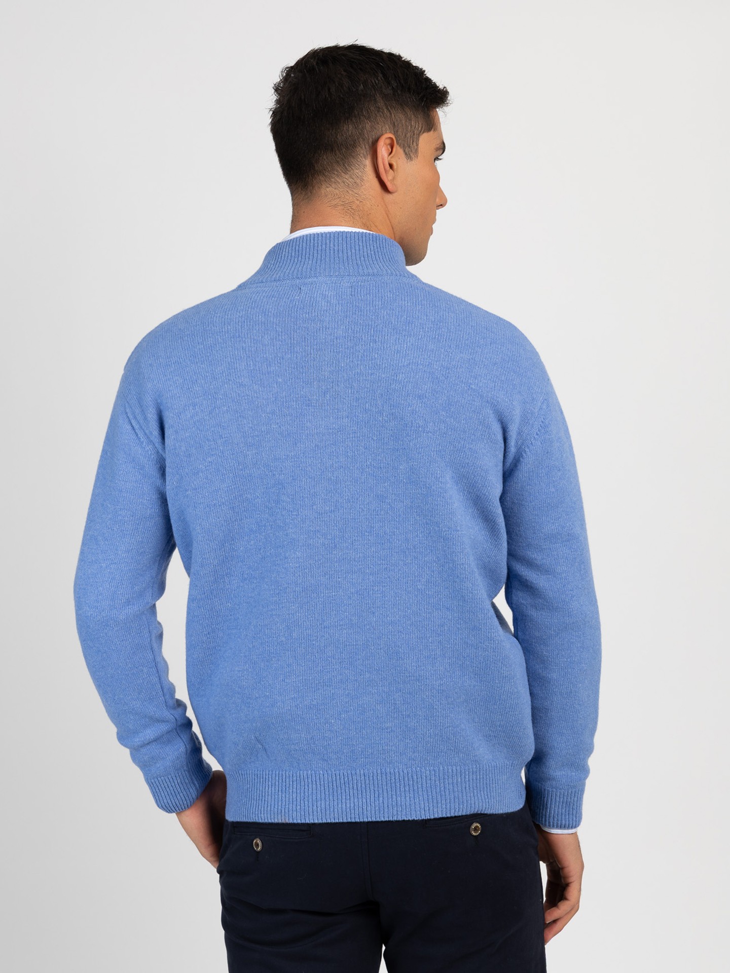 Camisola de Malha com Gola Alta