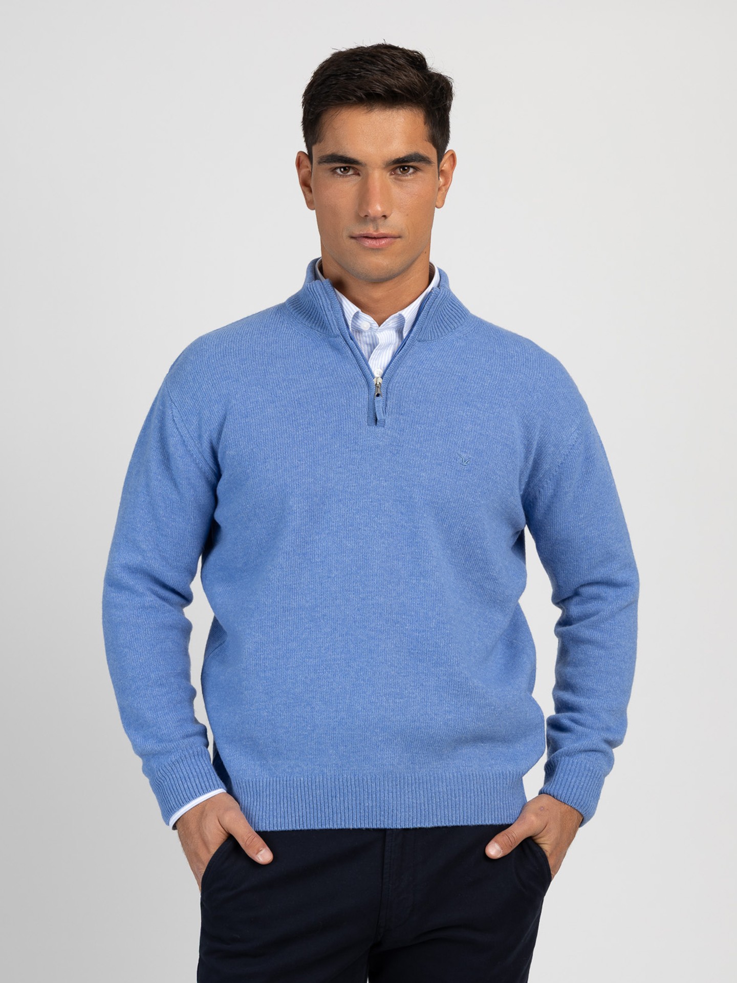 Camisola de Malha com Gola Alta