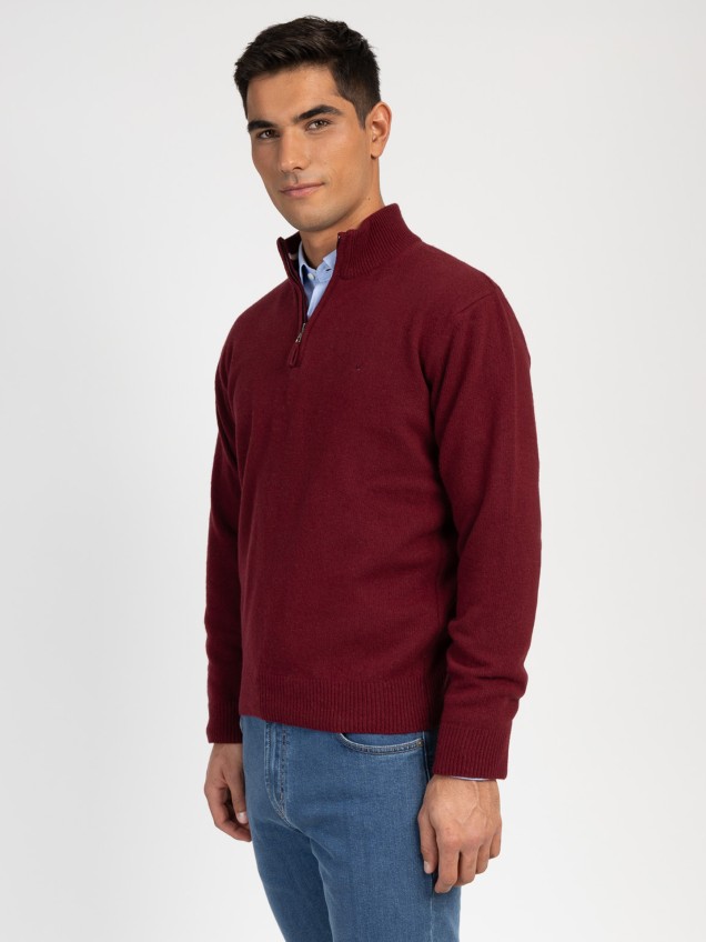 Camisola de Malha com Gola Alta