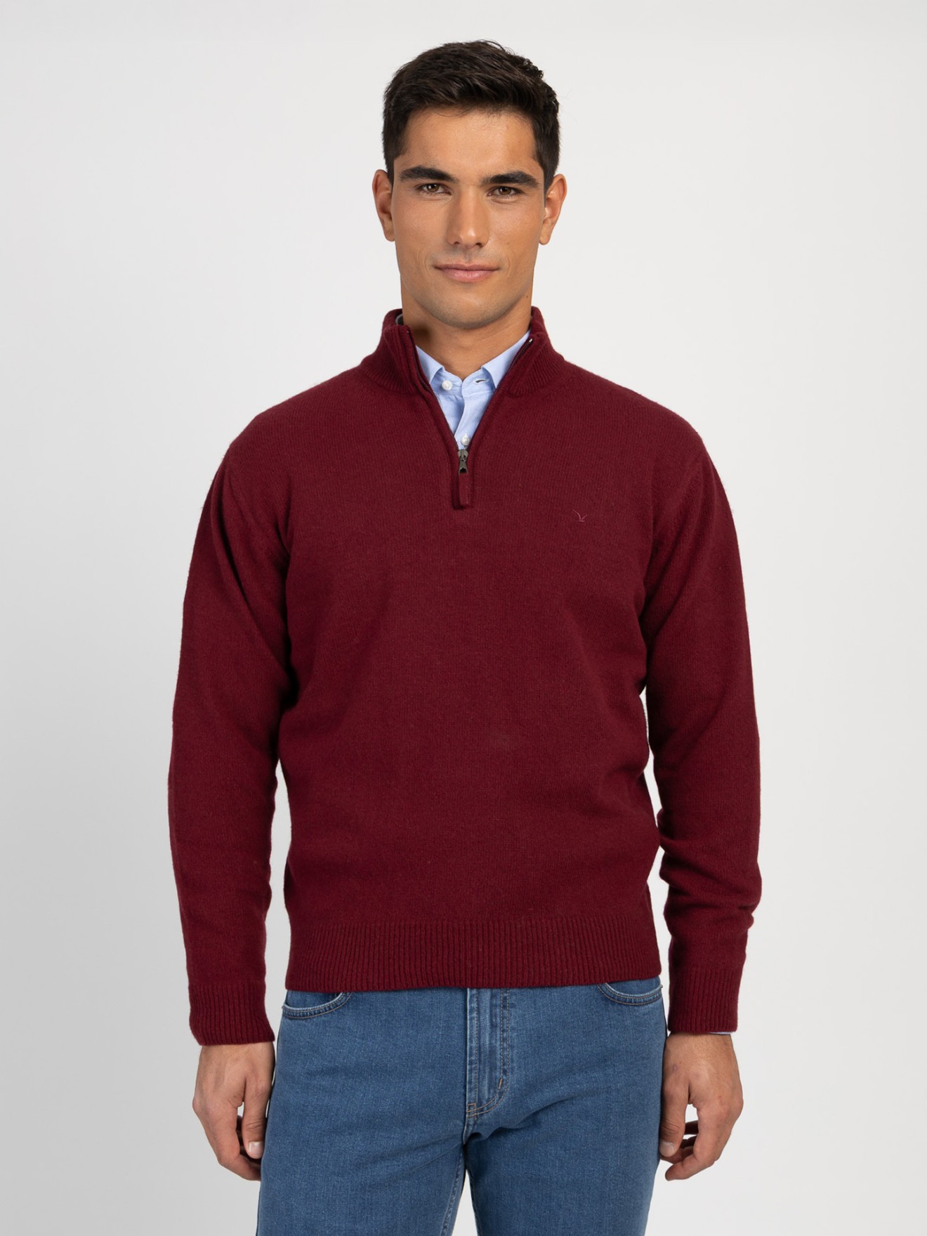 Camisola de Malha com Gola Alta