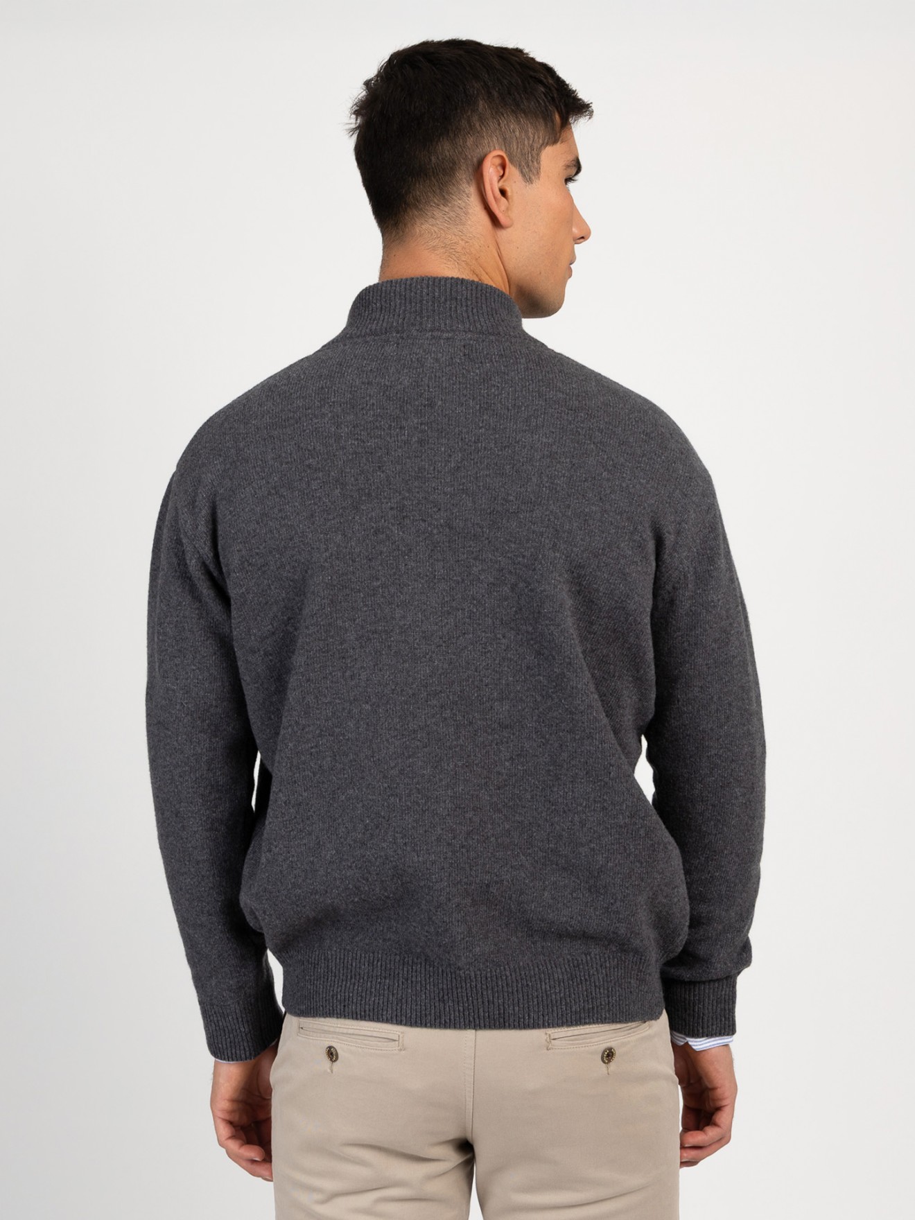 Camisola de Malha com Gola Alta