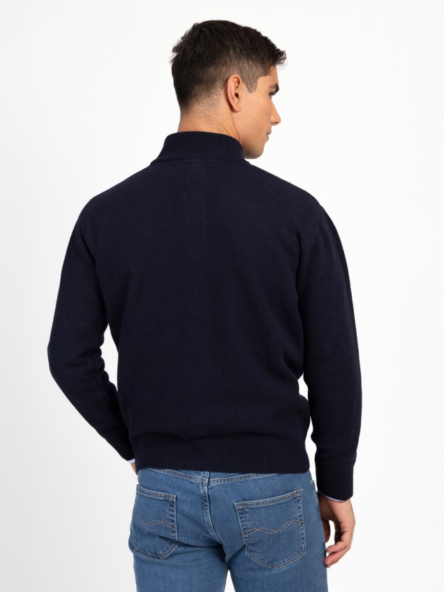 Camisola de Malha com Gola Alta