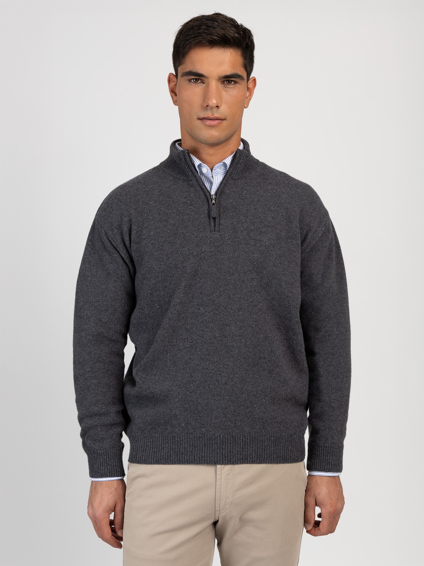 Camisola de Malha com Gola Alta