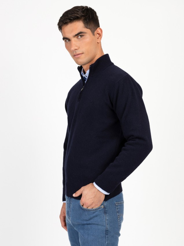 Camisola de Malha com Gola Alta