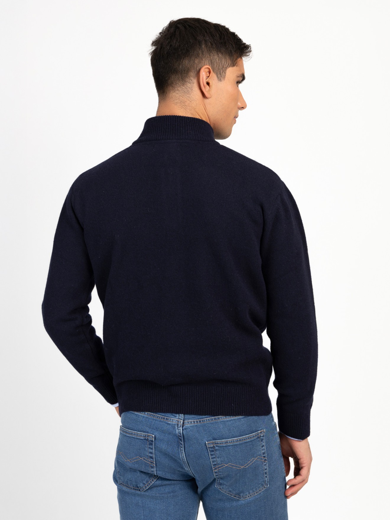 Camisola de Malha com Gola Alta