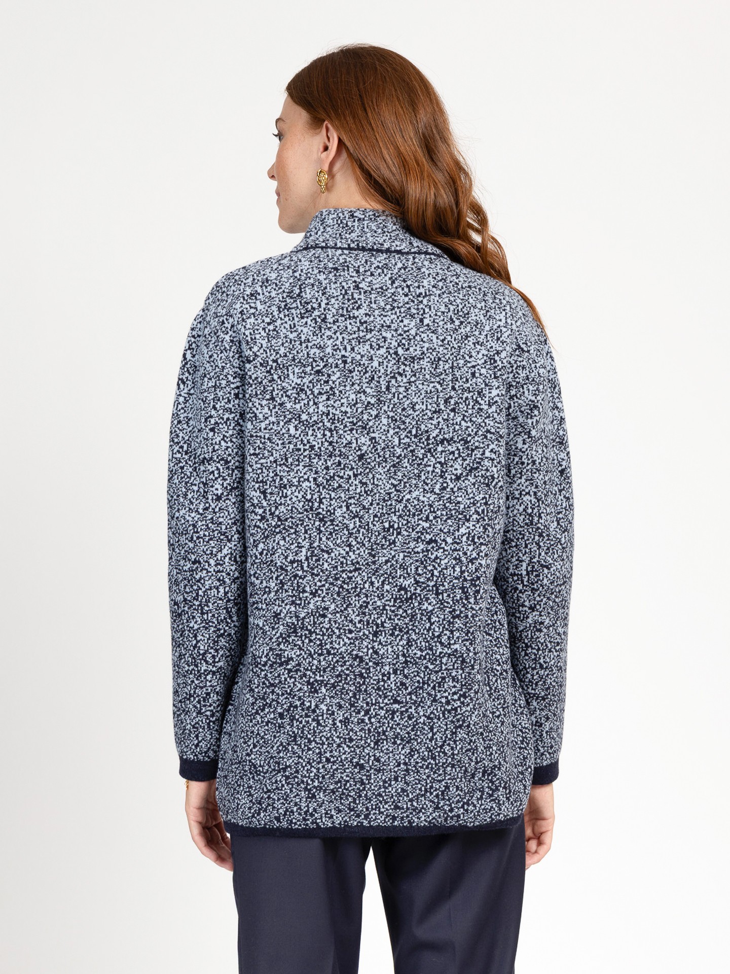 Casaco de Malha com Gola Subida