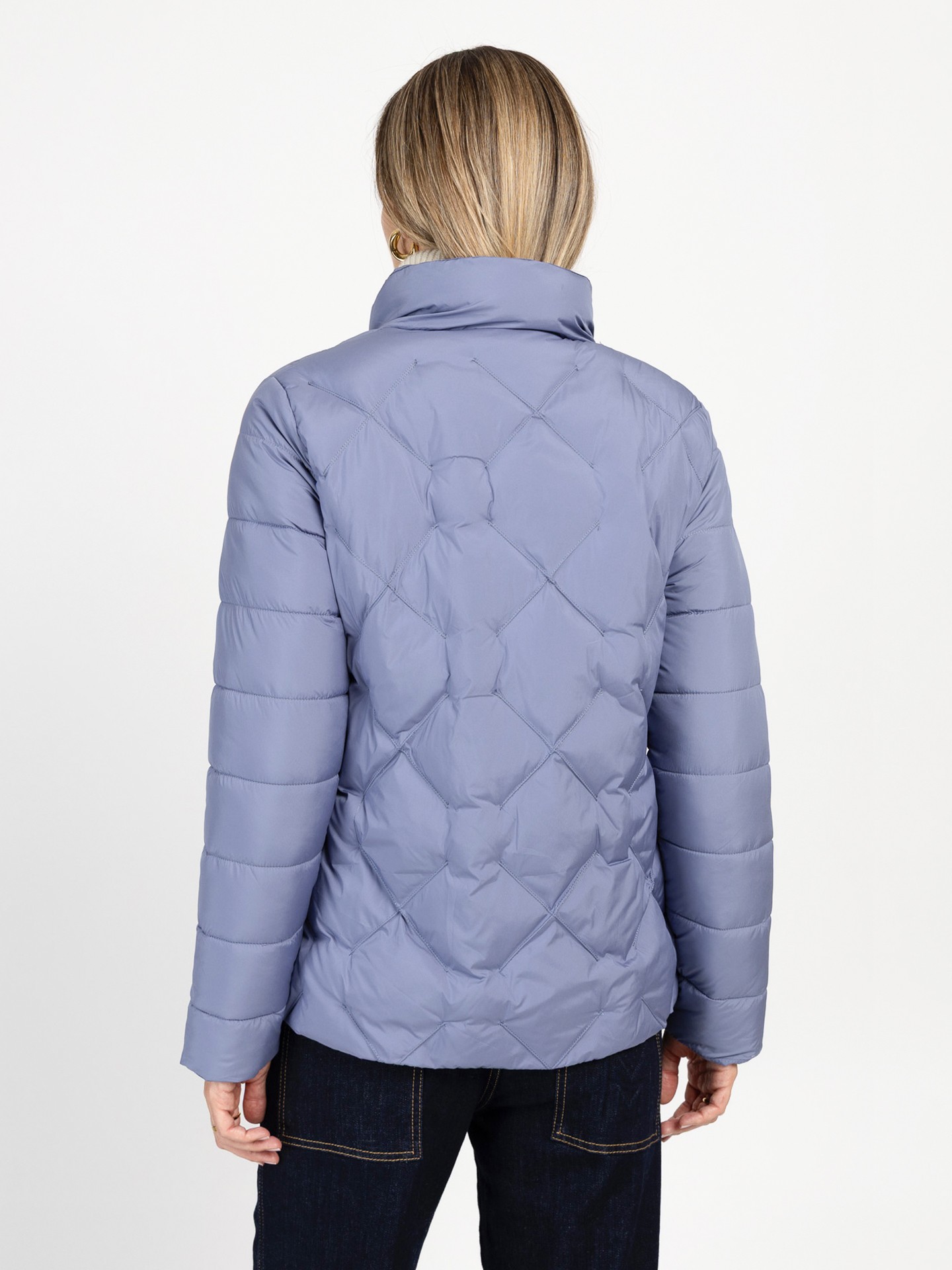 Blusão Acolchoado com Gola Alta