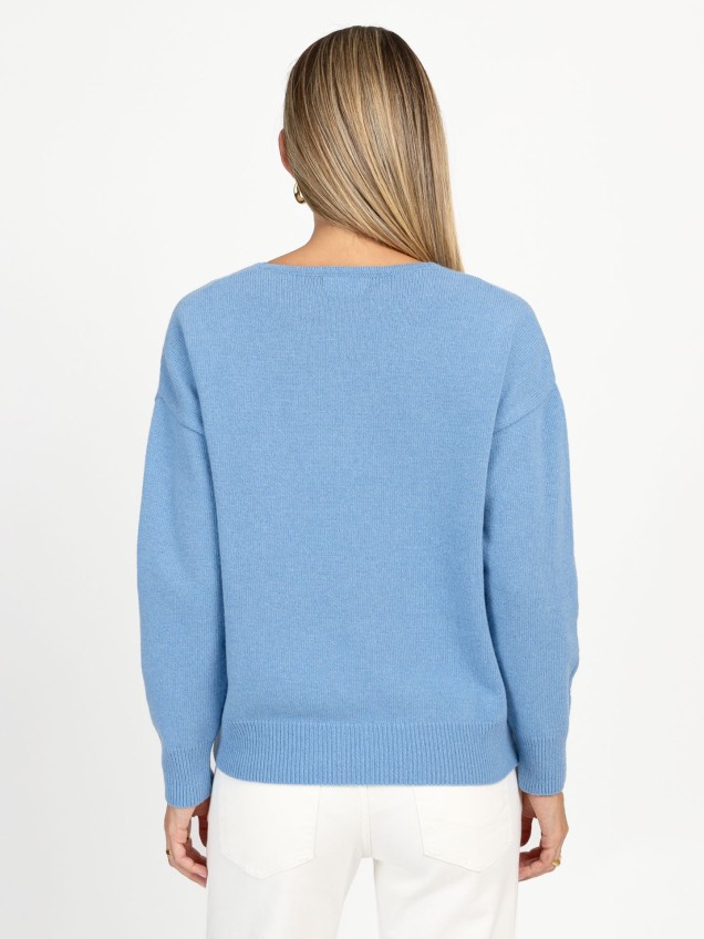 Camisola de Malha com Decote em V